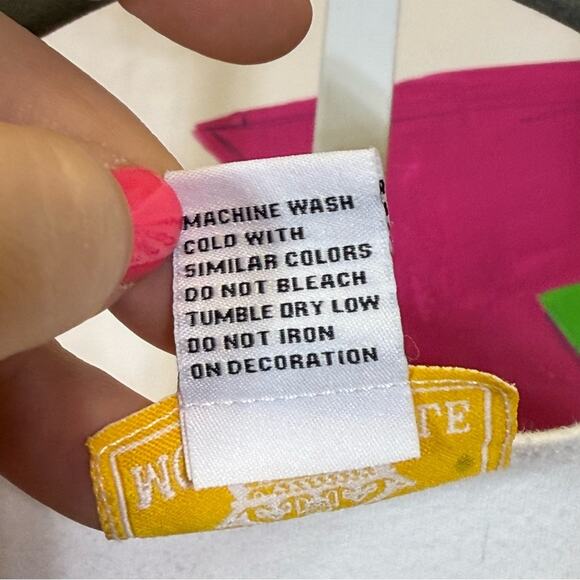 Morgan Cole, White Beaded Embellished Women's Top. Size Large. Good used cond! - Picture 5 of 6